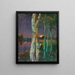 Álamo al atardecer - Hans Emil Oberländer — cuadro enmarcado en la pared
