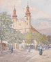Procesión de la Fiesta-Religiosa en Maria Lanzendorf - Hans Götzinger — vista de la obra