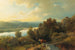 Paisaje junto al lago - Hans Gude — vista de la obra