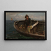 Pescador de Rügen - Hans Gude — cuadro enmarcado en la pared