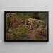 Sun of the Forest - Hans Gude — framed artwork on a wall