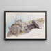 Cliffs on the Slope Raumnzach - Hans Gude — framed artwork on a wall