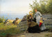 Damas al sol - Hans Gude — vista de la obra