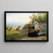 Damas al sol - Hans Gude — cuadro enmarcado en la pared