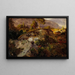 Estudio de paisaje de Vågå - Hans Gude — cuadro enmarcado en la pared