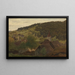 Paisaje de Ebersteinburg en Baden - Hans Gude — cuadro enmarcado en la pared