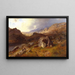 Valle de Lledr en Gales - Hans Gude — cuadro enmarcado en la pared