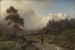 Norwegian Landscape Painting under the Rain - Hans Gude — artwork view
