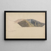 La montaña Bleia cerca del Sognefjord - Hans Gude — cuadro enmarcado en la pared
