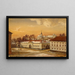 L'École d'équitation au château d'Akershus - Hans Gude — cuadro enmarcado en la pared