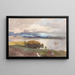 Vista del fiordo de Molde - Hans Gude — cuadro enmarcado en la pared