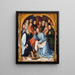 The Christ washing the feet of Saint Peter - Hans Holbein the Elder — framed artwork on a wall