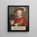 Eduardo VI niño - Hans Holbein el Joven — cuadro enmarcado en la pared