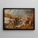 La Batalla de las Amazonas - Hans Jordaens III — cuadro enmarcado en la pared