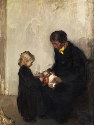 Hans Looschen - Mutter mit Kind und Puppe.webp
