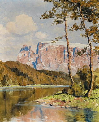 Hans Maurus - Costalovarasee mit Schlern.webp