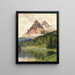 Lago de Misurina con las Tres Cumbres de Lavaredo - Hans Maurus — cuadro enmarcado en la pared