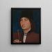 Retrato de un hombre con una flecha - Hans Memling — cuadro enmarcado en la pared