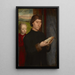 Retrato de un hombre leyendo - Hans Memling — cuadro enmarcado en la pared