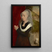 Retrato de una mujer en oración - Hans Memling — cuadro enmarcado en la pared