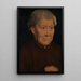 Retrato de un anciano - Hans Memling — cuadro enmarcado en la pared