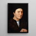 Portrait of an Unknown Man - Hans Memling — framed artwork on a wall