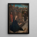 L'Adoración de los Reyes Magos - Hans Memling — cuadro enmarcado en la pared