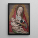 Virgin and Child Painting - Hans Memling — framed artwork on a wall