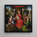 Virgin and Child Painting with Saint Catherine of Alexandria and Saint Barbara - Hans Memling — framed artwork on a wall