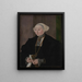 Portrait of Maria Kitscher Mme von Freyberg - Hans Mielich — framed artwork on a wall
