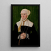 Portrait of a Lady - Hans Mielich — framed artwork on a wall