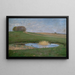 Paisaje de verano con un templo - Hans Richard von Volkmann — cuadro enmarcado en la pared