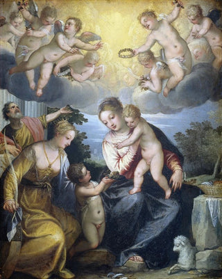 Hans Rottenhammer - Virgin and Child with young John the Baptist and Saint Catherine.webp