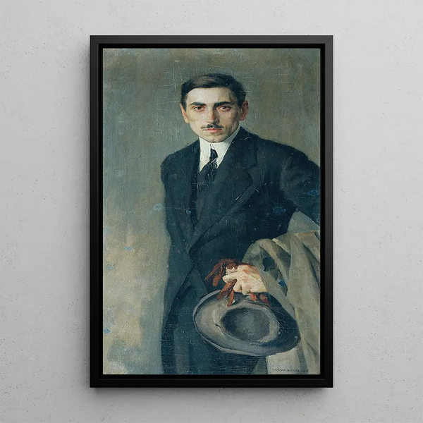 El pintor Fritz Zerritsch - Hans Schachinger — cuadro enmarcado en la pared
