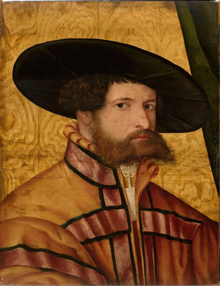Hans Schpfer the Elder - Portrait of a man in a hat.webp
