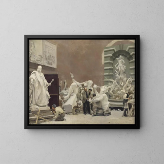Hans Temple - The sculptor Rudolf Weyr in his studio.webp