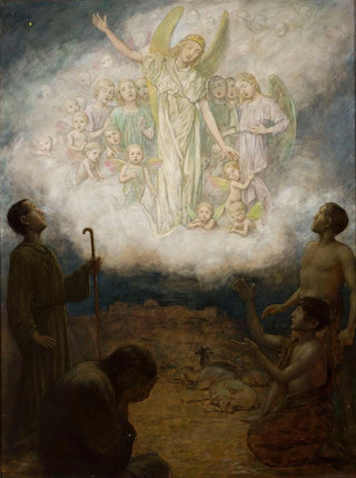 Hans Thoma - Annunciation to the shepherds.webp
