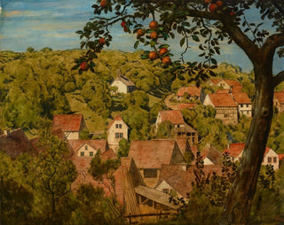 Vista en Mamolsheim - Hans Thoma — vista de la obra