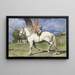 Cherub on Pegasus - Hans Thoma — framed artwork on a wall
