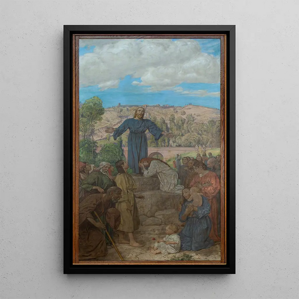 Cristo como maestro - Hans Thoma — cuadro enmarcado en la pared
