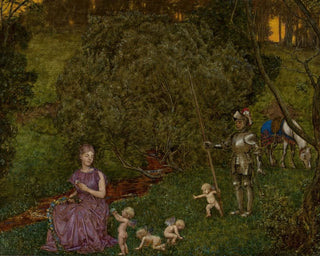 Caballero de fábula - Hans Thoma — vista de la obra