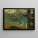 Autumn Tree Painting in front of a valley - Hans Thoma — framed artwork on a wall