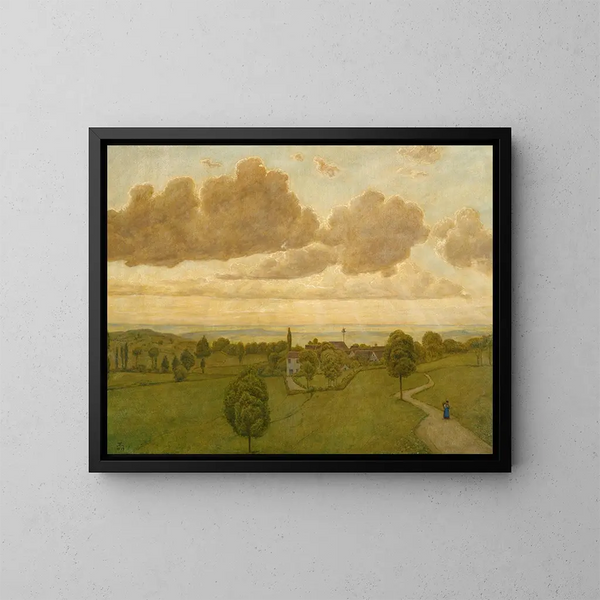 Landscape Painting - Hans Thoma — framed artwork on a wall