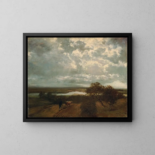 Landscape of the Land - Hans Thoma — framed artwork on a wall