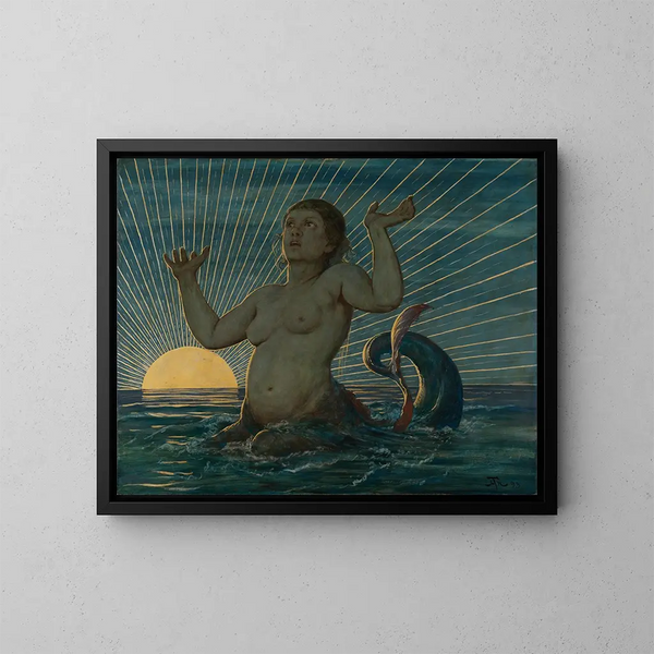 Despertar del mar - Hans Thoma — cuadro enmarcado en la pared