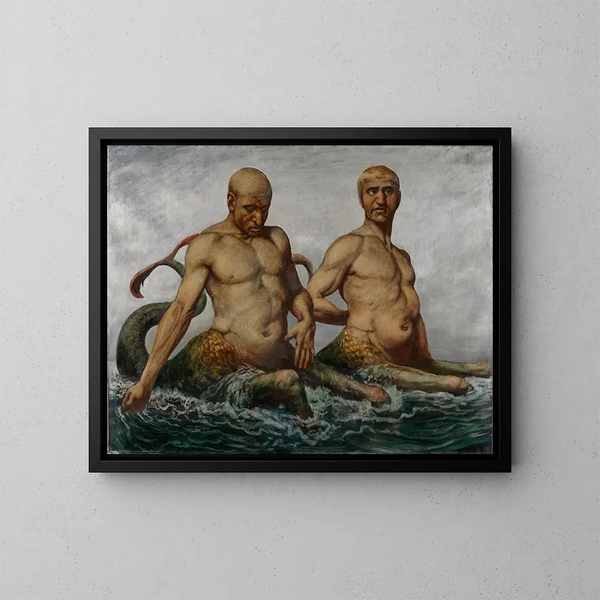 Hombres de mar - Hans Thoma — cuadro enmarcado en la pared