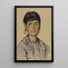 Portrait of a young Neapolitan woman - Hans Thoma — framed artwork on a wall