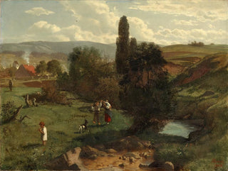 Forest Landscape Painting - Hans Thoma — artwork view