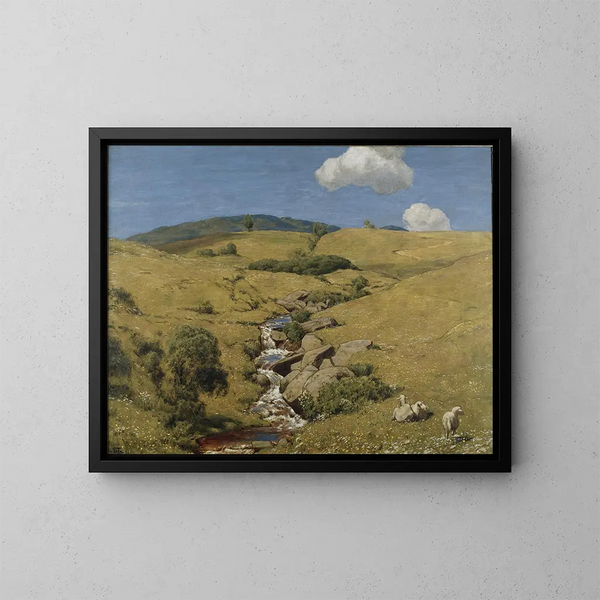 Vista desde la Selva Negra - Hans Thoma — cuadro enmarcado en la pared