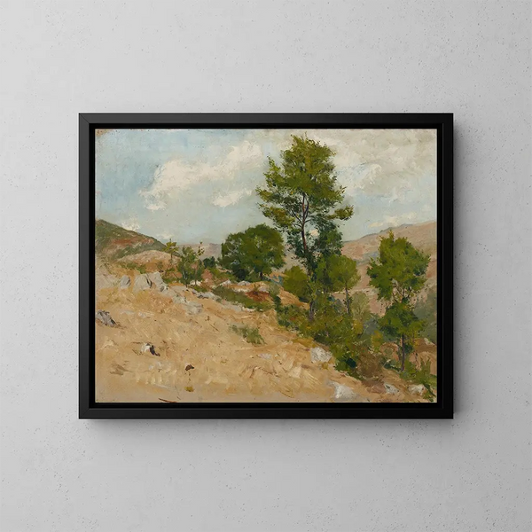 À Anticoli - Hans Tichy — cuadro enmarcado en la pared